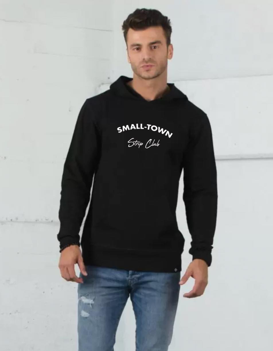 Small-Town Strip Club Black Band Hoodie